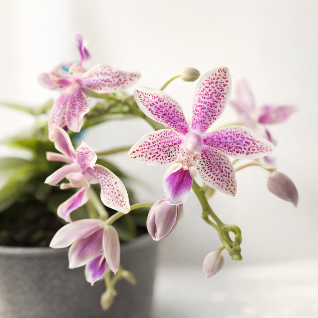 [루반정원]Phal. equestris x Almanis Phal. 이퀘스트리스x 알마니스 은색잎이 매력적이예요.