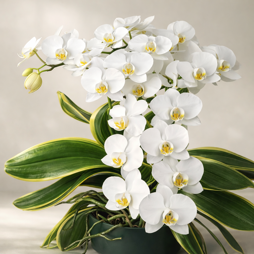 [루반정원]Phal. amabilis (variegata) P.아마빌리스 바리에가타